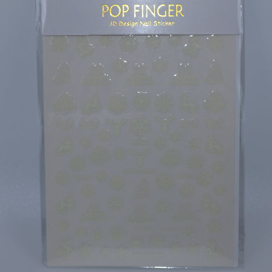 White Christmas Stickers