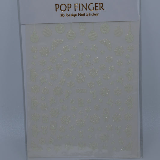 White Christmas #1 Stickers