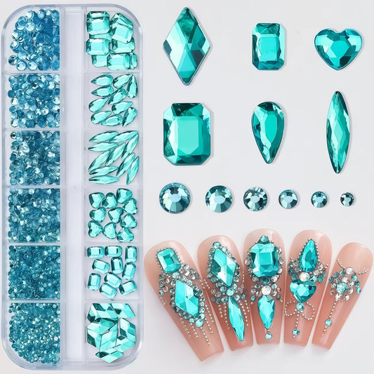 Light Blue Rhinestones