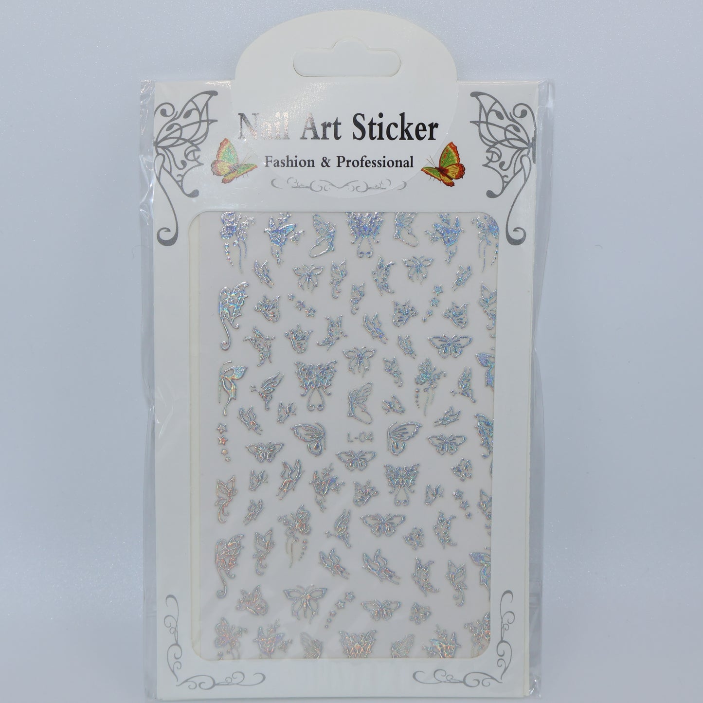 Mini Silver Butterly Stickers