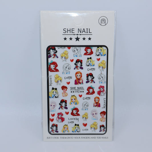 Disney Princess Anime Stickers