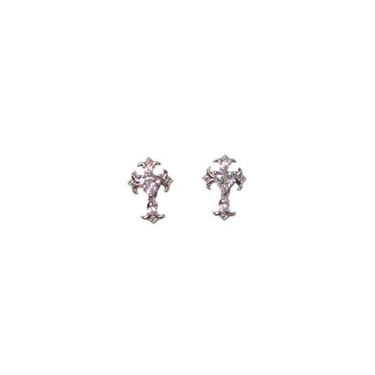 Cross Zircon Nail Charm #12