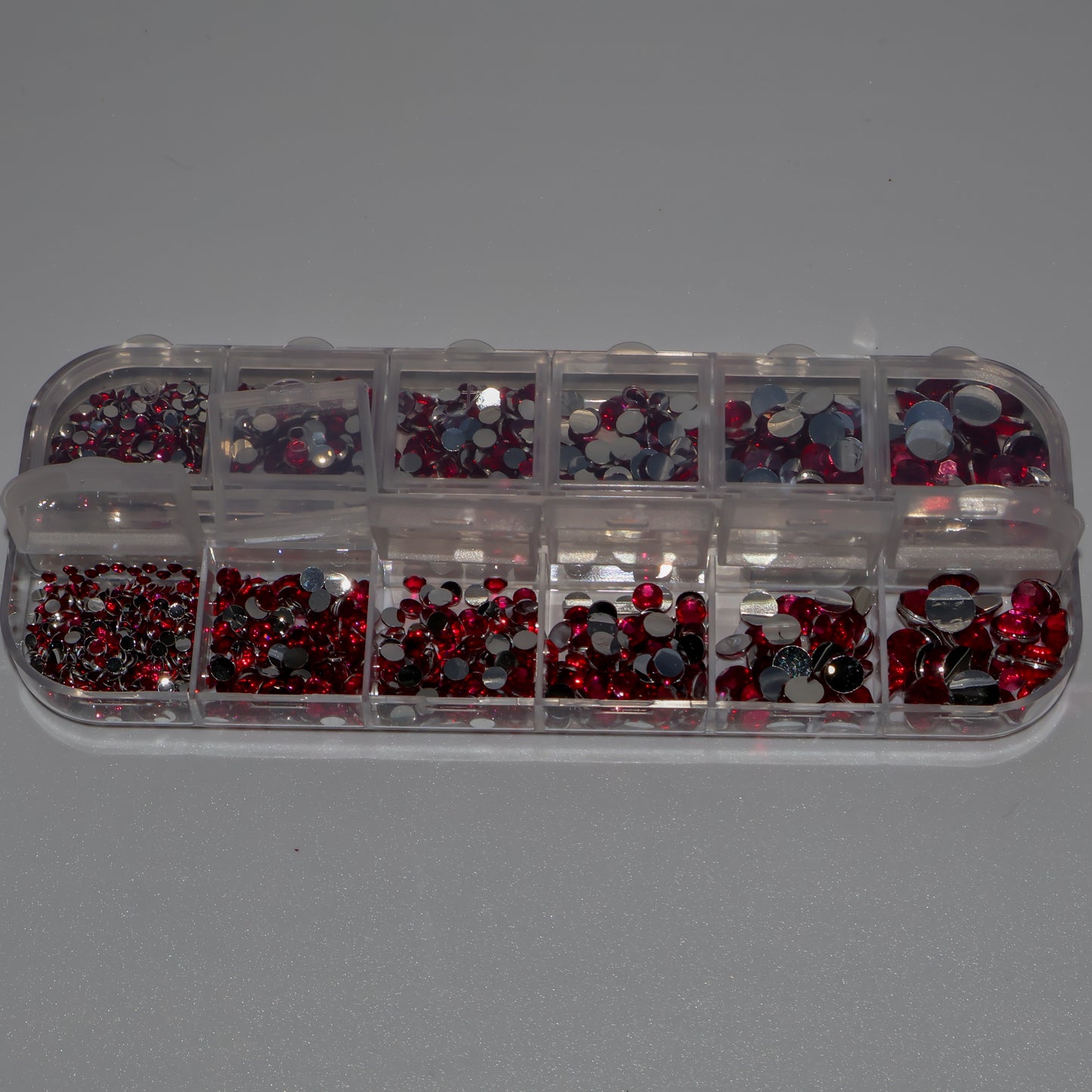 Diamantes de imitación de color rosa oscuro