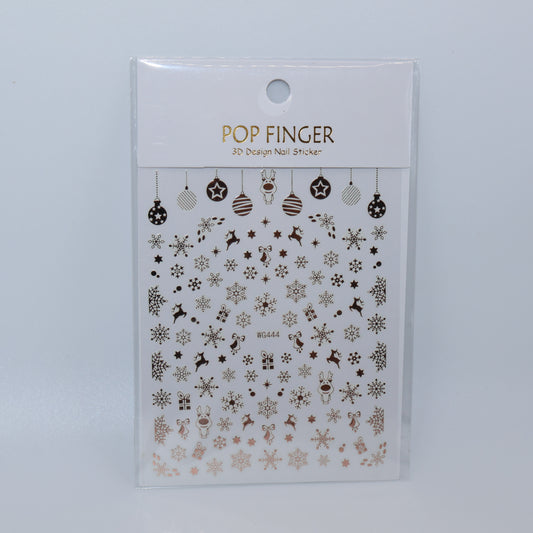 Rose Gold Christmas #1 Stickers