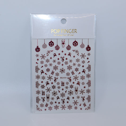 Pink Christmas #1 Stickers