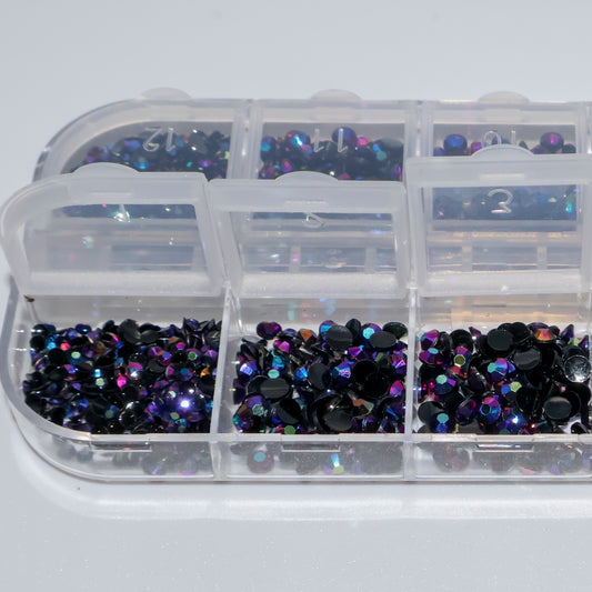 Black AB Rhinestones