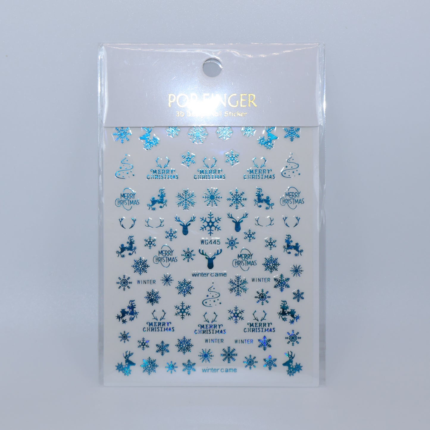 Blue Christmas Stickers