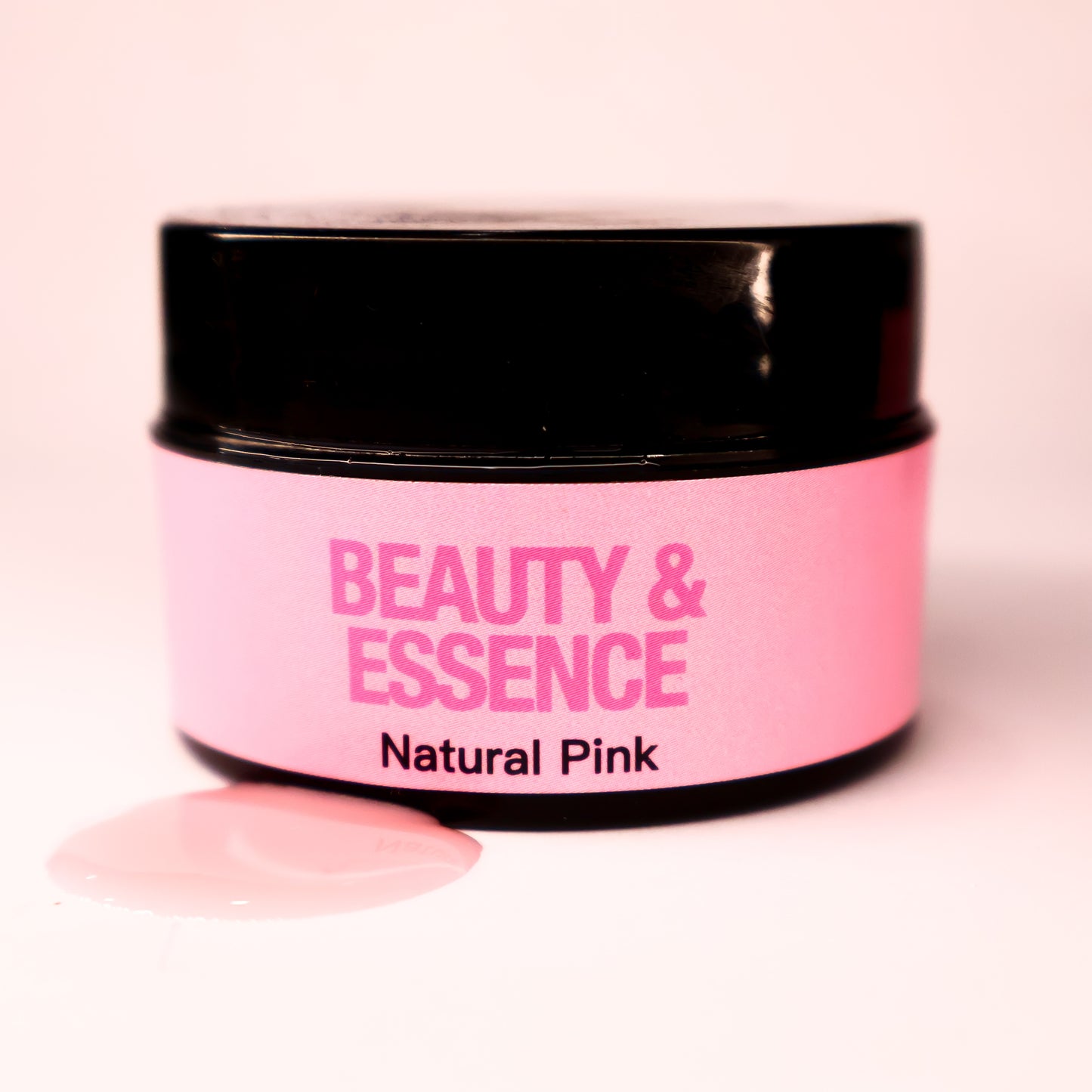 Gel duro rosa natural