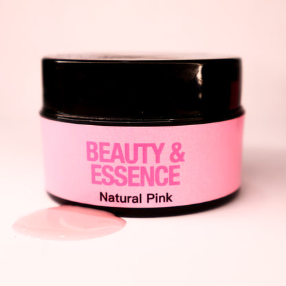 Gel duro rosa natural