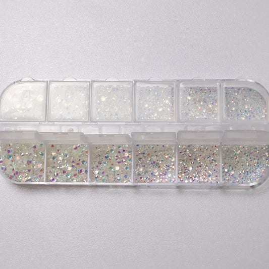 White AB Rhinestones