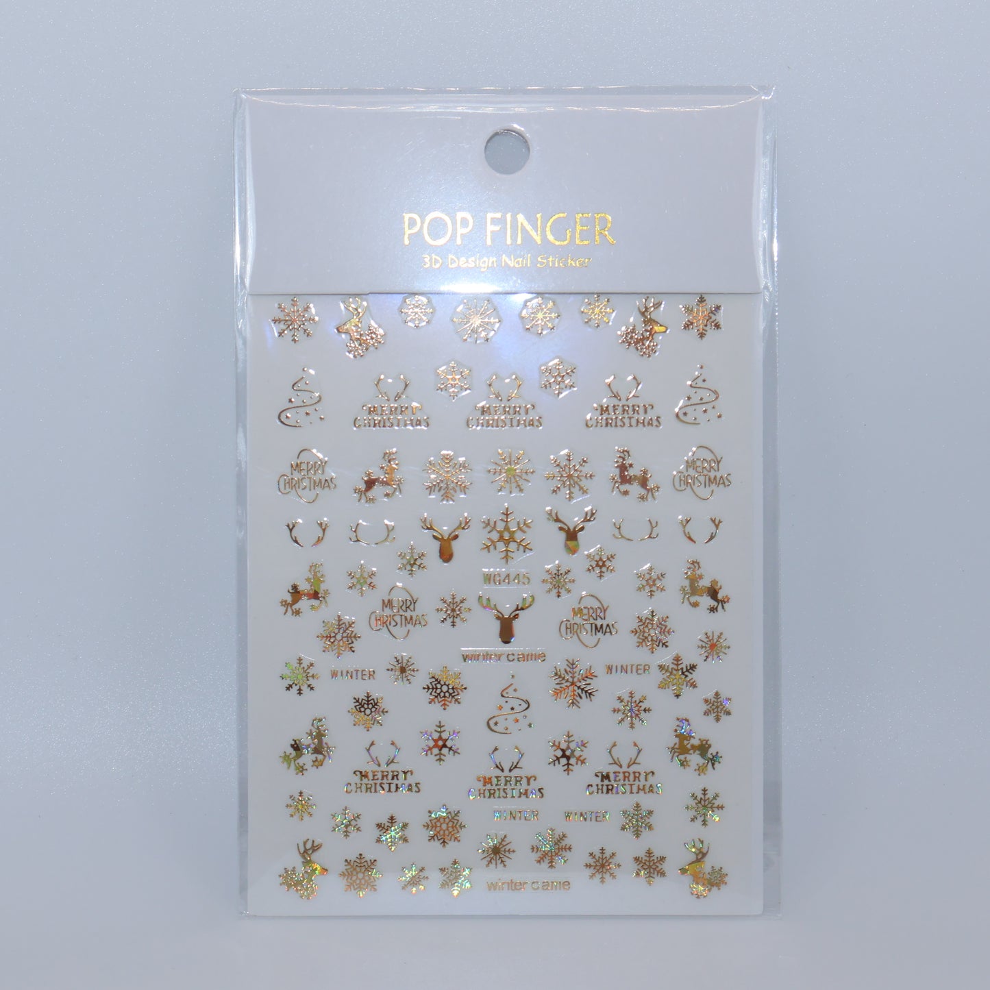 Pegatinas navideñas amarillas