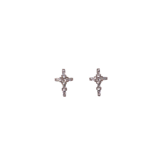 Cross Zircon Nail Charm #11