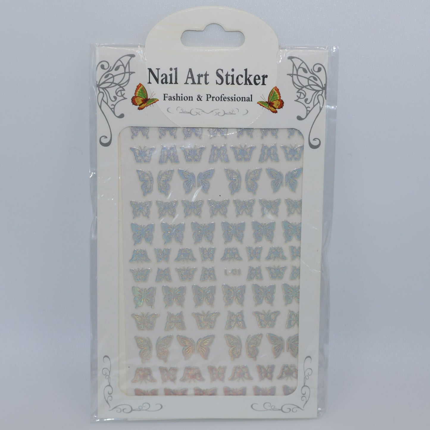 Small Silver Butterly Stickers