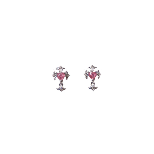 Cross Zircon Nail Charm #10