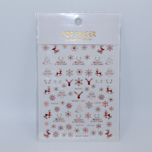 Red Christmas Stickers