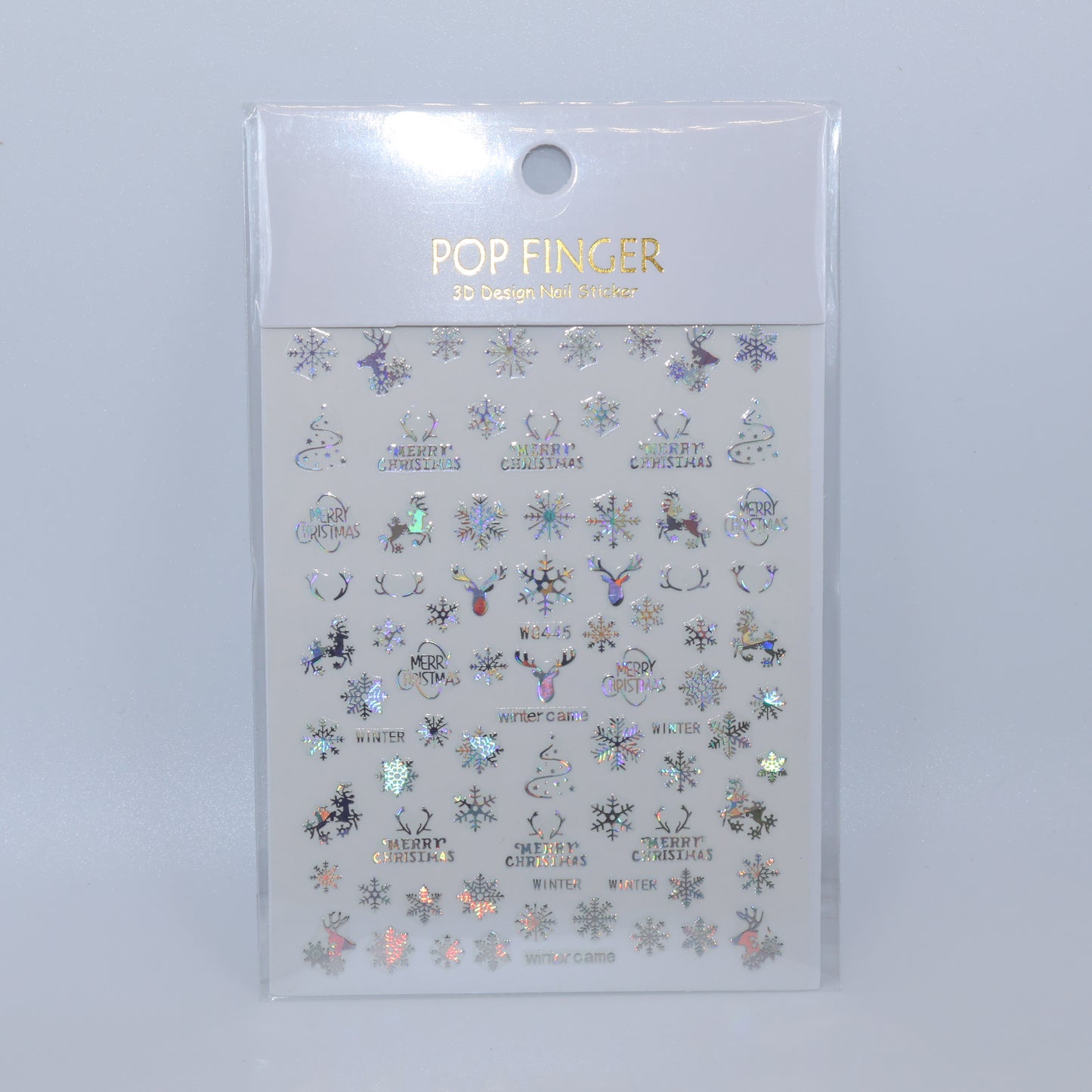 Silver Christmas Stickers