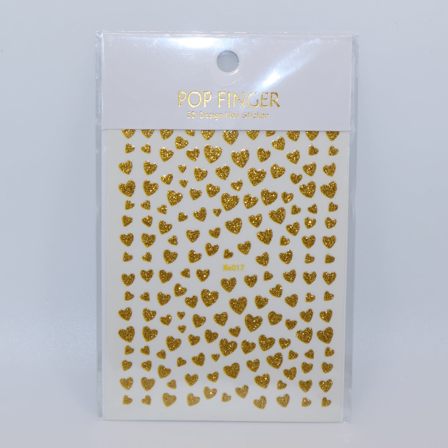 Pegatinas de corazón amarillo con purpurina