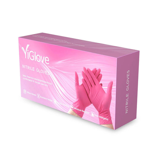 Pink Nitrile Gloves