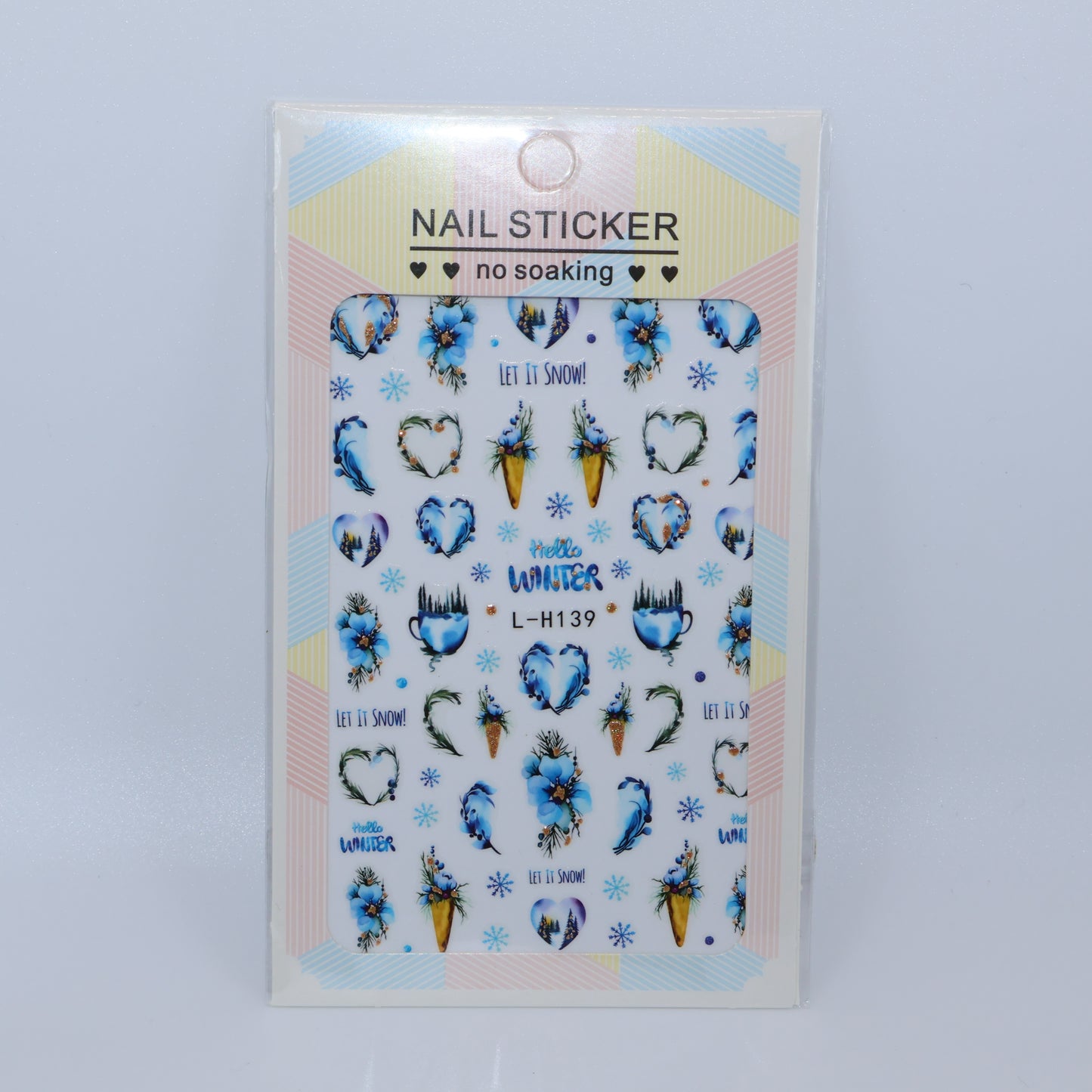 Pegatinas navideñas azules