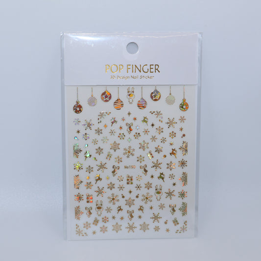 Gold Christmas #1 Stickers