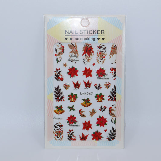 Pegatinas de flor de Pascua