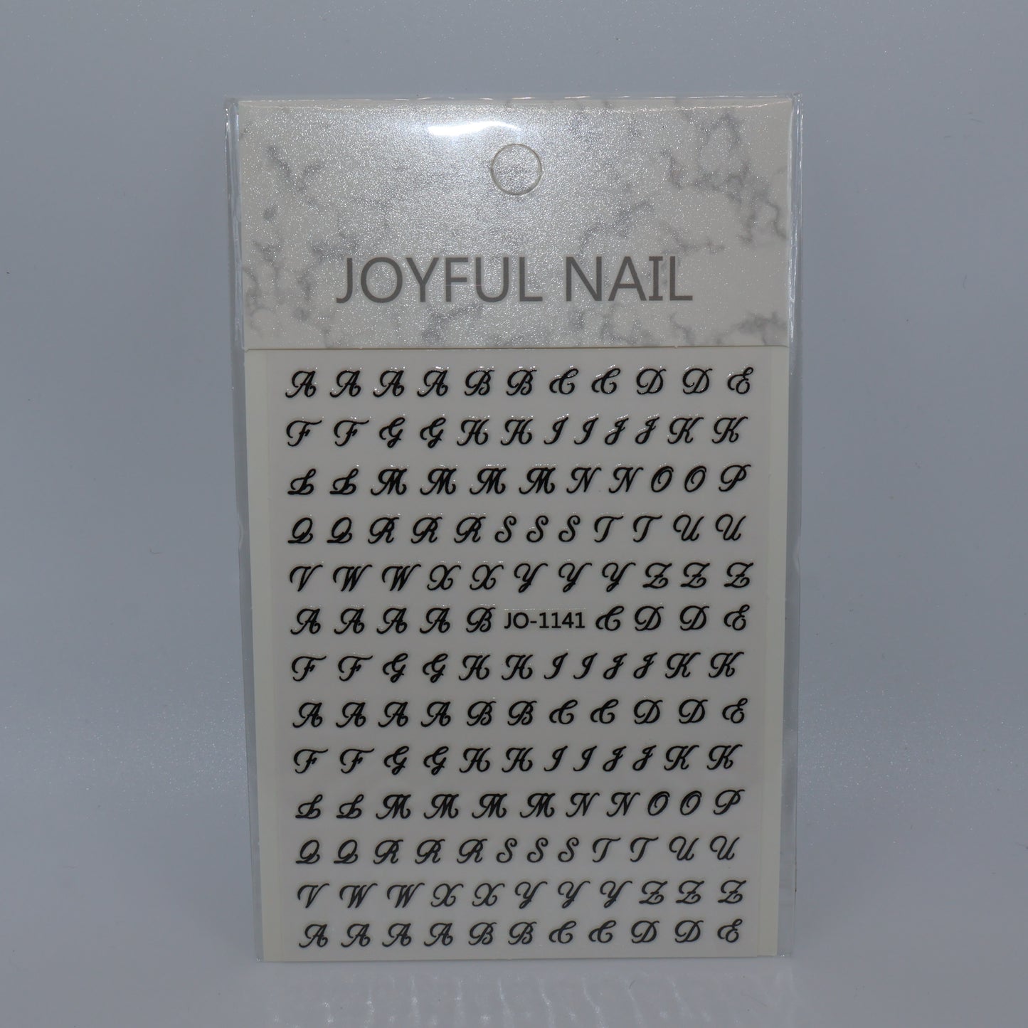 Black Cursive Letter Stickers