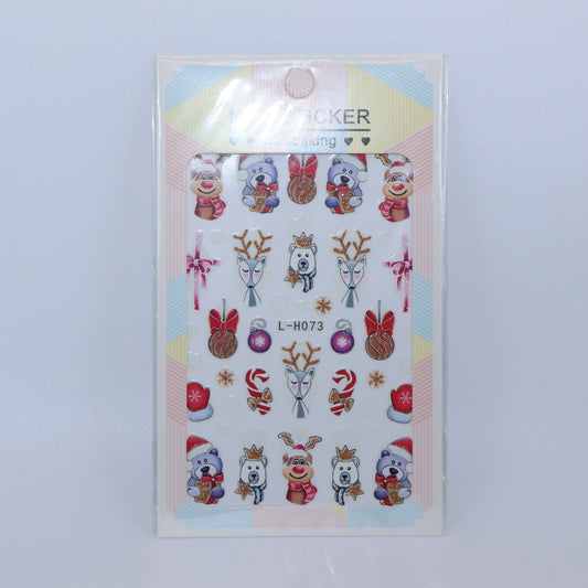 Pegatinas de personajes navideños