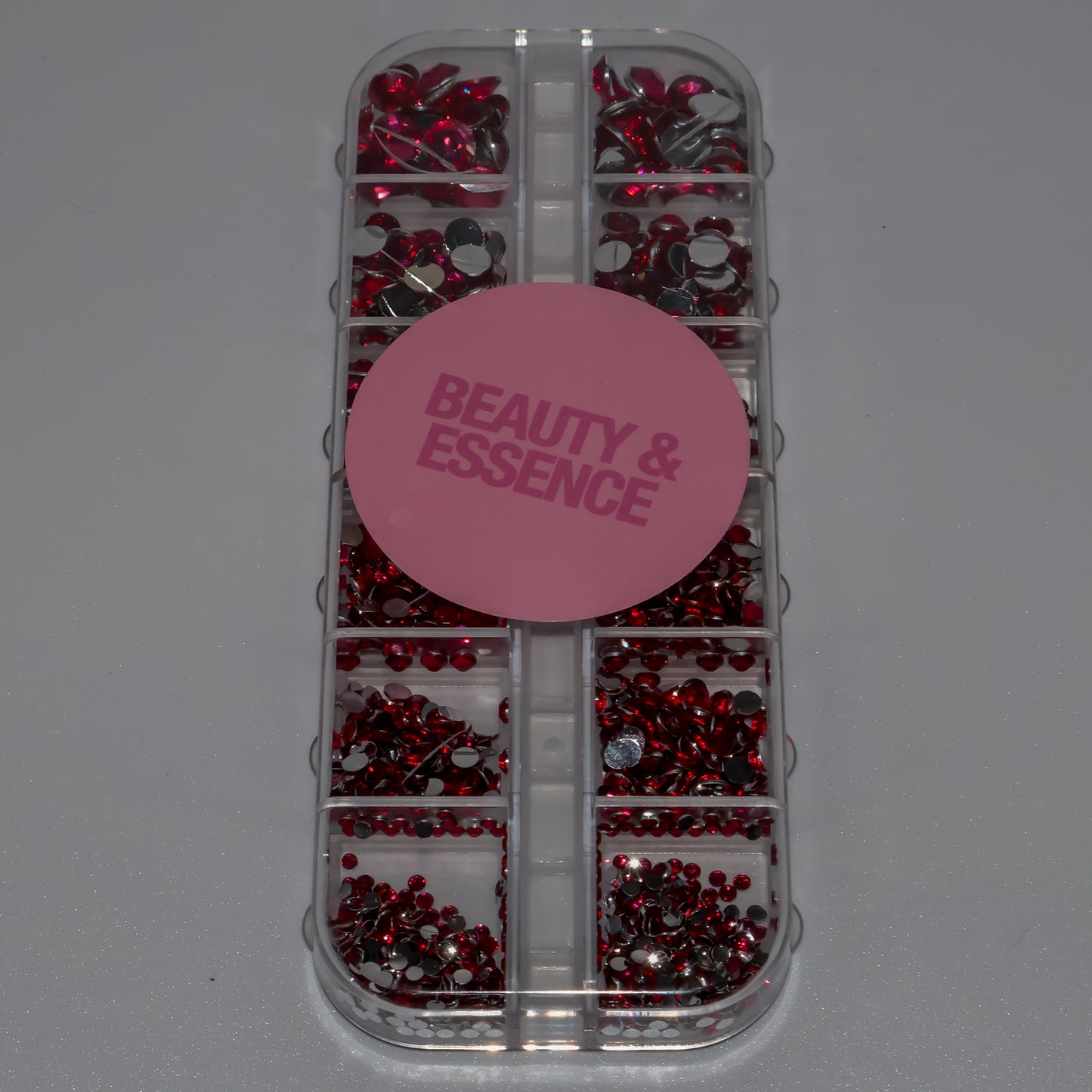 Diamantes de imitación de color rosa oscuro