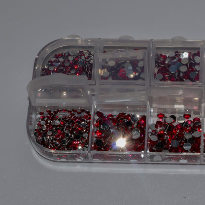 Diamantes de imitación de color rosa oscuro