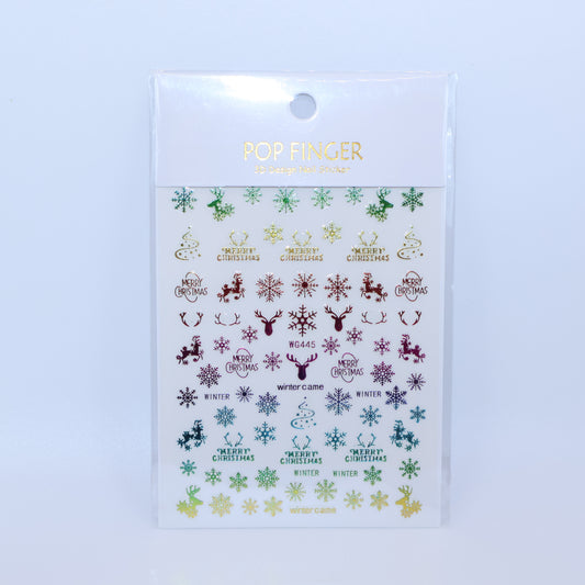 Rainbow Christmas Stickers