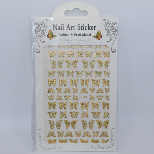 Small Gold Butterly Stickers