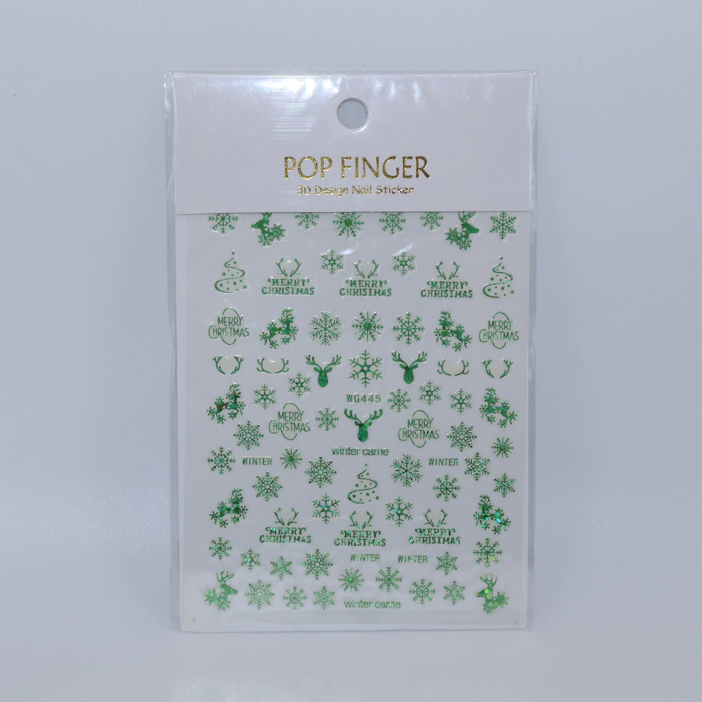 Green Christmas Stickers
