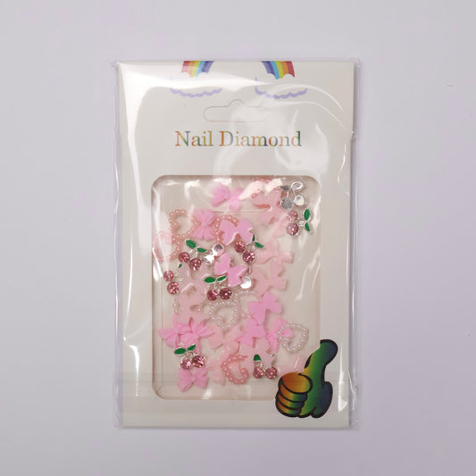 Small Pink Coquette Charm Mix