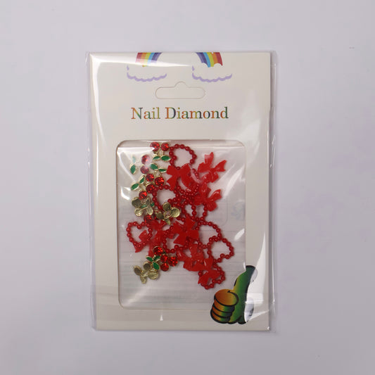 Small Red Coquette Charm Mix