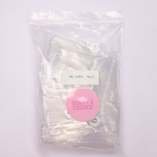 3XL Coffin No C Curve Half Tips