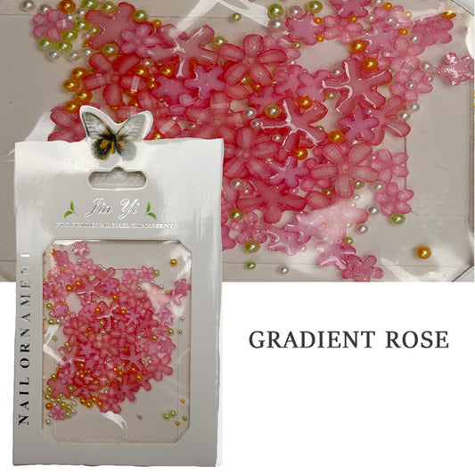 Pink Flower Resin Charms