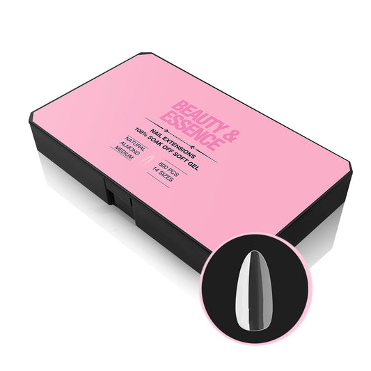 Almond Medium Full Soft Gel Tips