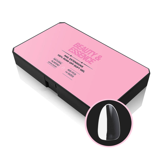 Almond Extra Short Full Soft Gel Tips