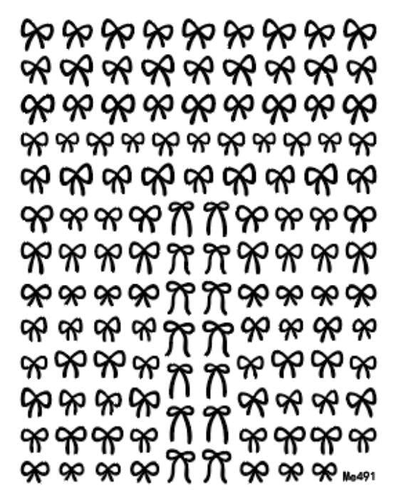 Black Bow Stickers