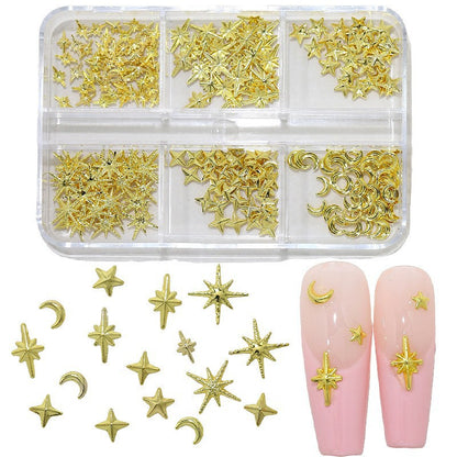 Gold Star Metal Charms