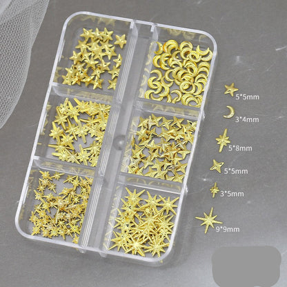 Gold Star Metal Charms