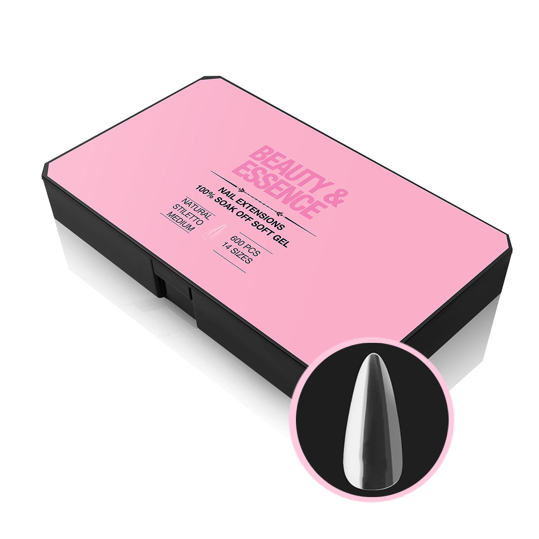 Stiletto Medium Full Soft Gel Tips